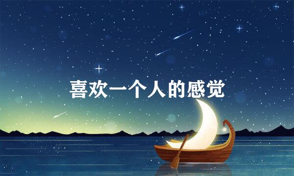 喜欢一个人的感觉