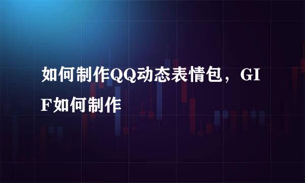 如何制作QQ动态表情包，GIF如何制作
