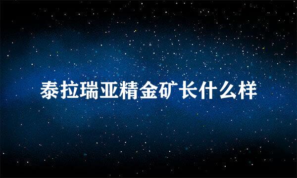 泰拉瑞亚精金矿长什么样
