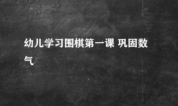 幼儿学习围棋第一课 巩固数气