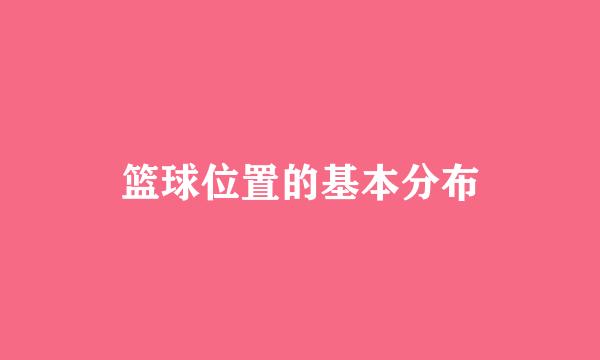 篮球位置的基本分布