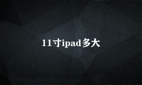 11寸ipad多大