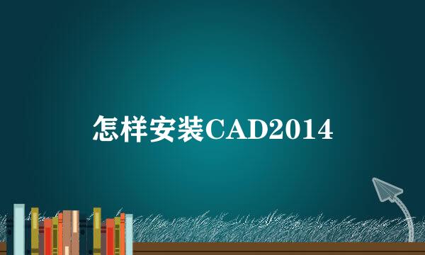 怎样安装CAD2014