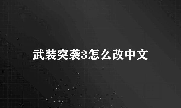 武装突袭3怎么改中文