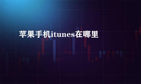 苹果手机itunes在哪里