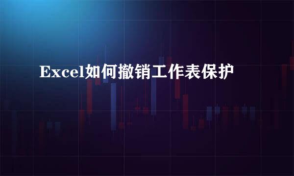 Excel如何撤销工作表保护