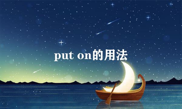 put on的用法