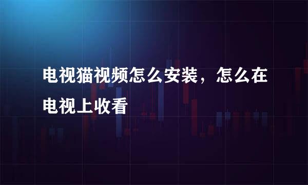电视猫视频怎么安装，怎么在电视上收看