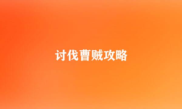 讨伐曹贼攻略