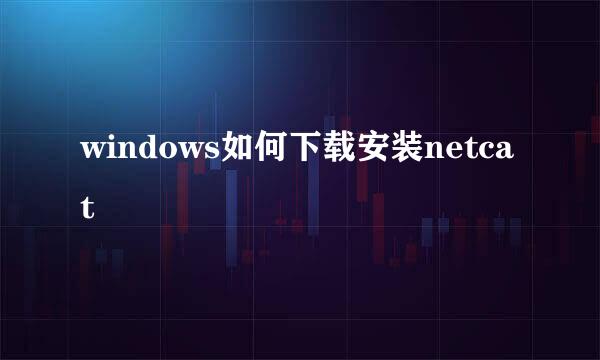 windows如何下载安装netcat