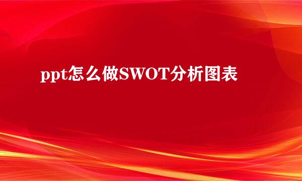 ppt怎么做SWOT分析图表