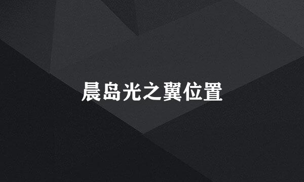 晨岛光之翼位置