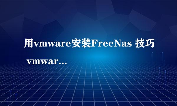 用vmware安装FreeNas 技巧 vmware FreeNas