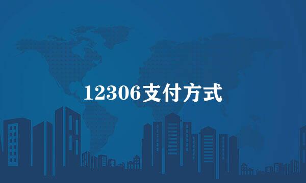 12306支付方式