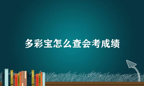 多彩宝怎么查会考成绩