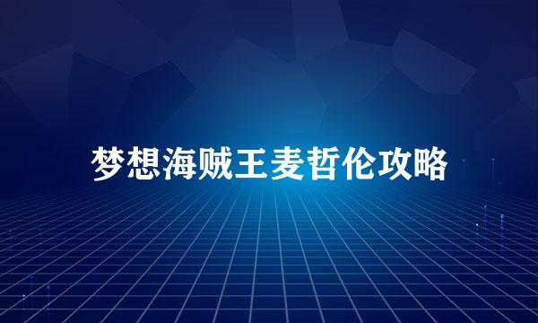 梦想海贼王麦哲伦攻略