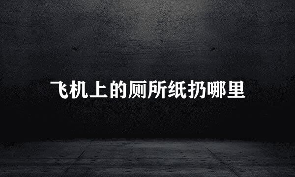飞机上的厕所纸扔哪里