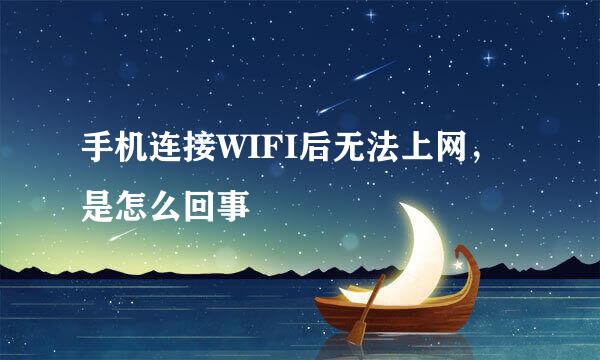 手机连接WIFI后无法上网，是怎么回事