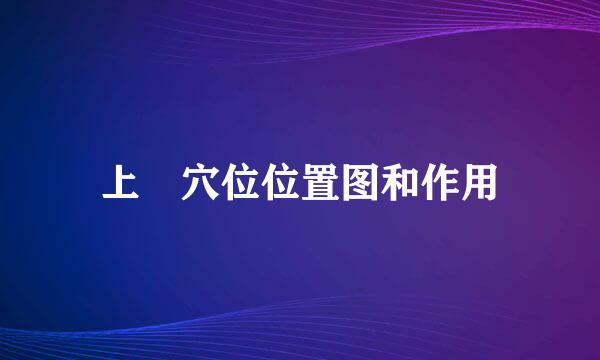 上髎穴位位置图和作用