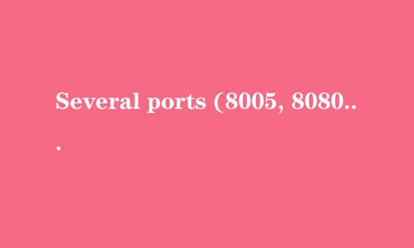 Several ports (8005, 8080, 8009) required