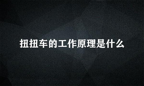 扭扭车的工作原理是什么