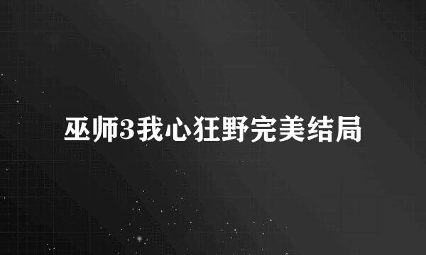 巫师3我心狂野完美结局
