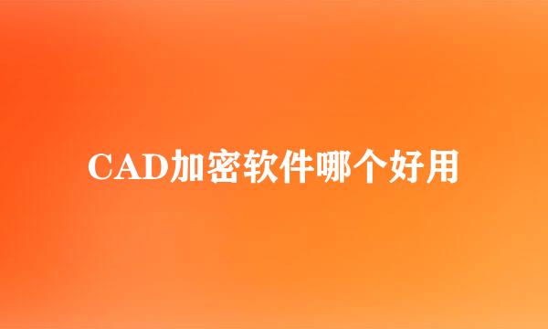 CAD加密软件哪个好用