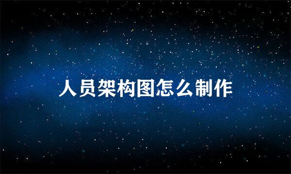 人员架构图怎么制作