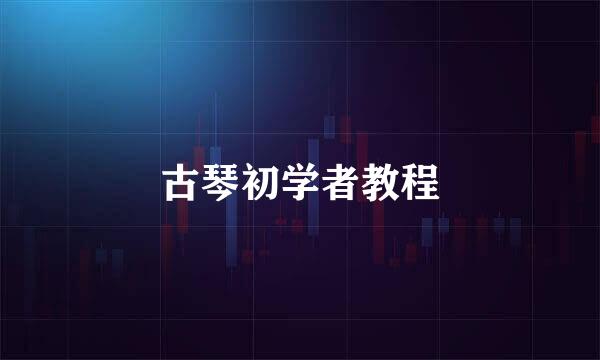 古琴初学者教程