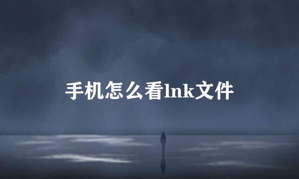 手机怎么看lnk文件