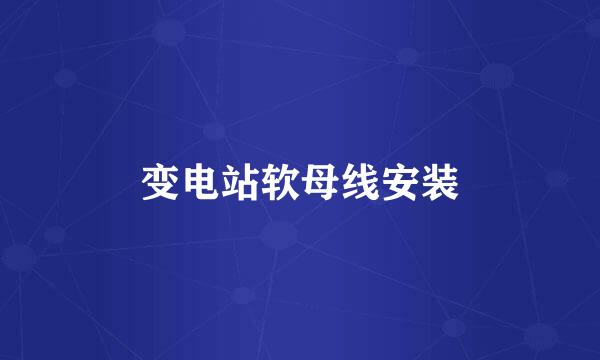 变电站软母线安装