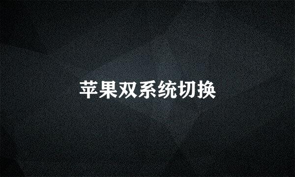 苹果双系统切换