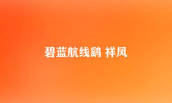 碧蓝航线鹞 祥凤