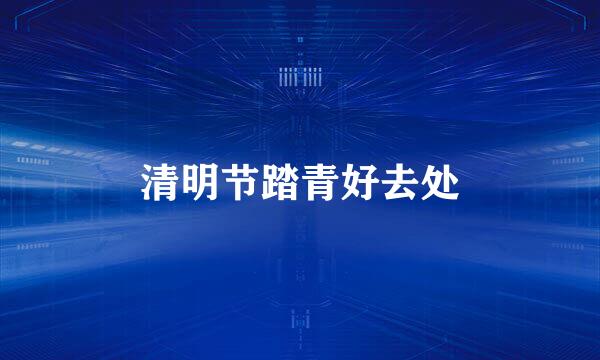 清明节踏青好去处