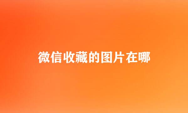 微信收藏的图片在哪