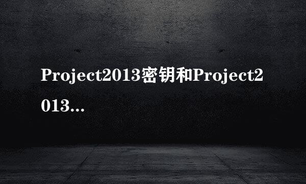 Project2013密钥和Project2013安装方法