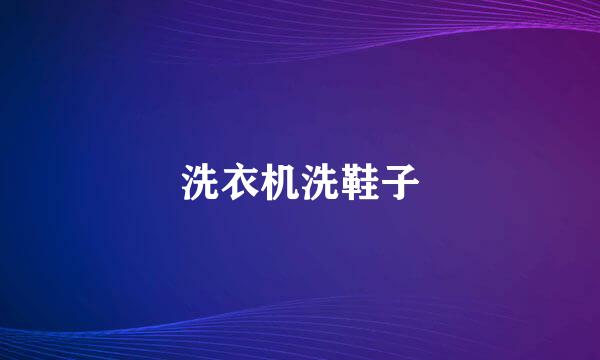 洗衣机洗鞋子