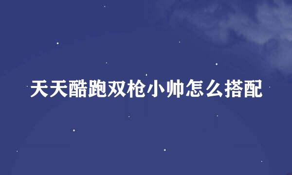 天天酷跑双枪小帅怎么搭配