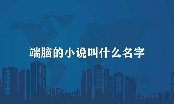 端脑的小说叫什么名字