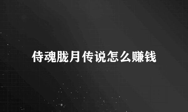 侍魂胧月传说怎么赚钱
