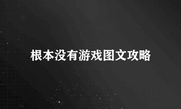 根本没有游戏图文攻略
