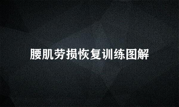 腰肌劳损恢复训练图解
