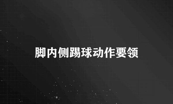 脚内侧踢球动作要领