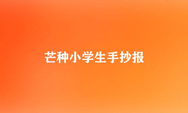 芒种小学生手抄报