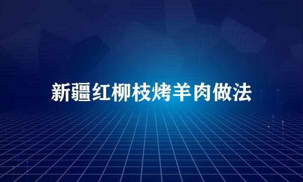 新疆红柳枝烤羊肉做法