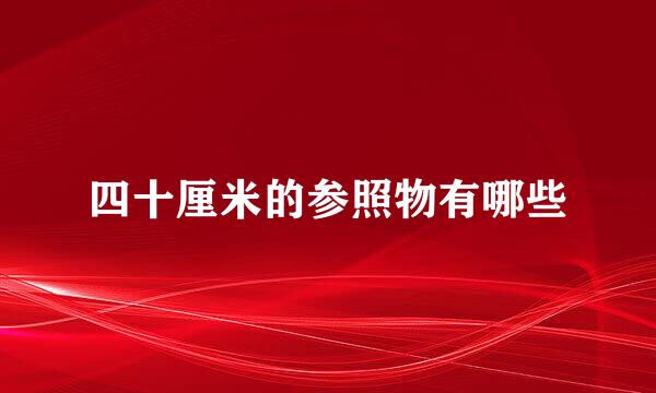 四十厘米的参照物有哪些