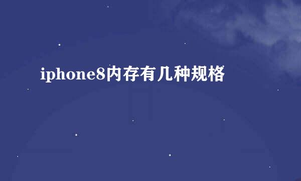 iphone8内存有几种规格