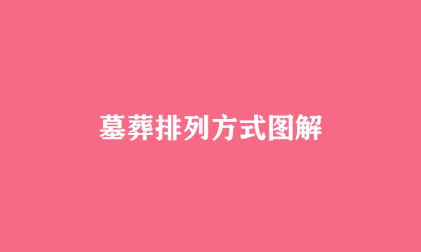 墓葬排列方式图解