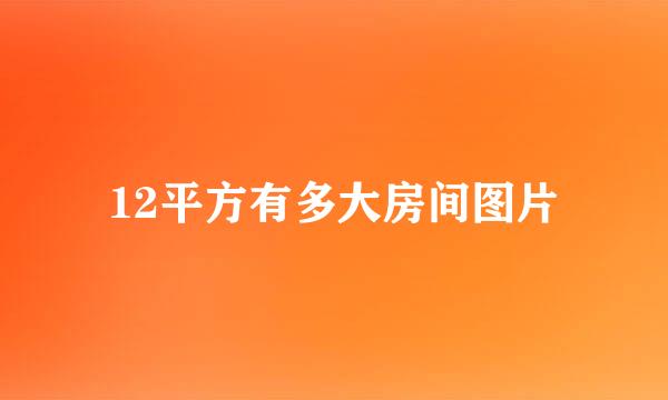 12平方有多大房间图片