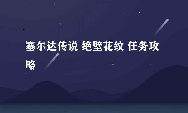 塞尔达传说 绝壁花纹 任务攻略